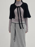 Boucle Strap Cape Cardigan