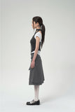 DRAPED LAYERED SKIRT