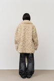 (W) Curly Duffle Fur Coat