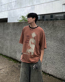 Vintage Shadow Stripe Over Short Sleeve Tee