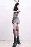 Eclipse Ribbon Pleated Skirt