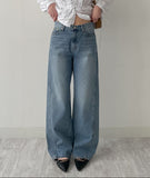 558 Catbrush Wide Denim Pants