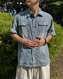 Russ Washed Snap Denim Shirt