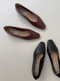 Almond Square Flat Shoes