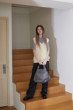 side zipper hand bag