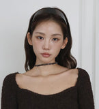 Piercing ring choker necklace