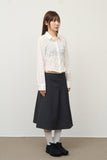 (W) Records Pleats Skirt