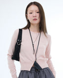 Cupping cashmere cardigan