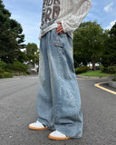 Adjust Banding Denim Pants
