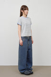 (W) Pesto Striped Top