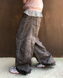 Linen Cut Balloon Banding Denim