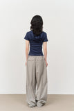Round Wide Trousers