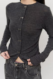 (W) Boa Double Button Cardigan