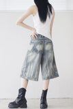(Unisex) Leke Washing Half Pants