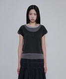 3-Layered Henley T-shirt