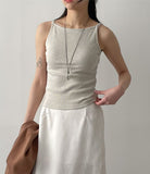 Minimal Square Ribbed Sleeveless