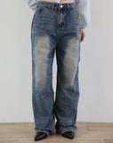 Flash Pintuck Line Denim