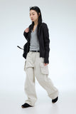 Crotty Button Ribbed T-shirt