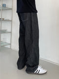 Nep Wide Denim Pants