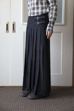 Denny Pleated Long Skirt