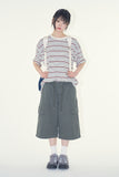 Civita snap cargo bermuda pants