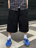 Nylon One-Tuck Bermuda Pants