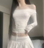 Lohan Corset Off-Shoulder Top