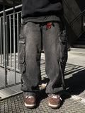 Strap Rope Cargo Wide Denim