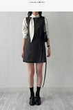 [Wrap Skirt SET] Joanne Sleeveless Wrap One Piece