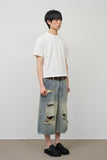 Kof Destroyed Bermuda Denim
