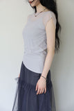 Angel Chiffon Shirring Sleeveless