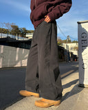 Warm Cotton Wide Pants