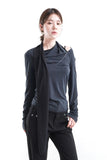 DRAPE STRAP NECK TEE
