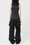 (W) Label Pigment Sleeveless