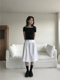 ROLL EYELET SKIRT