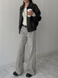 101 Back Pocket Wide Denim Pants