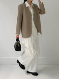 Taize No-Collar Loose Fit Jacket