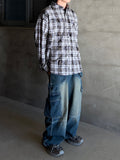 Two-Pocket Unbalance Cargo Denim