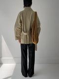 Yev Belted Half Trench Coat