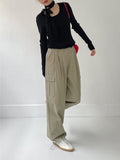 Moose Two-Way Cotton Cargo Wide Pants