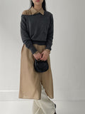 [Skirt SET] Bonita Tencel Long Shirt One Piece