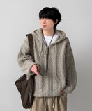 Pania Zip-Up Hood Knit