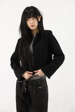 Angle color matching denim pants