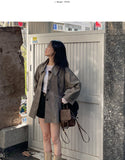 Yev Belted Half Trench Coat