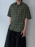 Koo Linkle Check Half Shirt