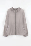 Thin see-through wind hood jumper