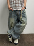 Cat Washed Balloon Banding Denim