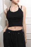 Holter ribbed sleeveless
