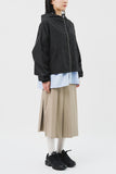 Square Cropped Hooded Jacket