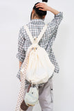 Dual drawstring ripstop backpack